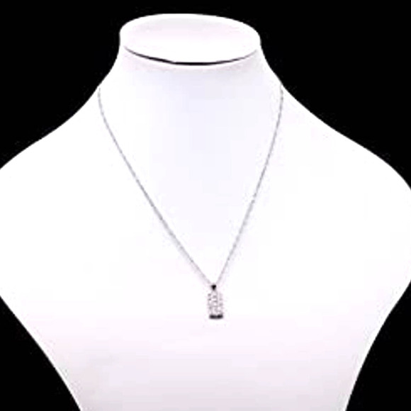 Crystal Necklace Earring Ring Set CZ Cubic Zircon Rhinestone Necklace Earrings - Picture 6 of 8